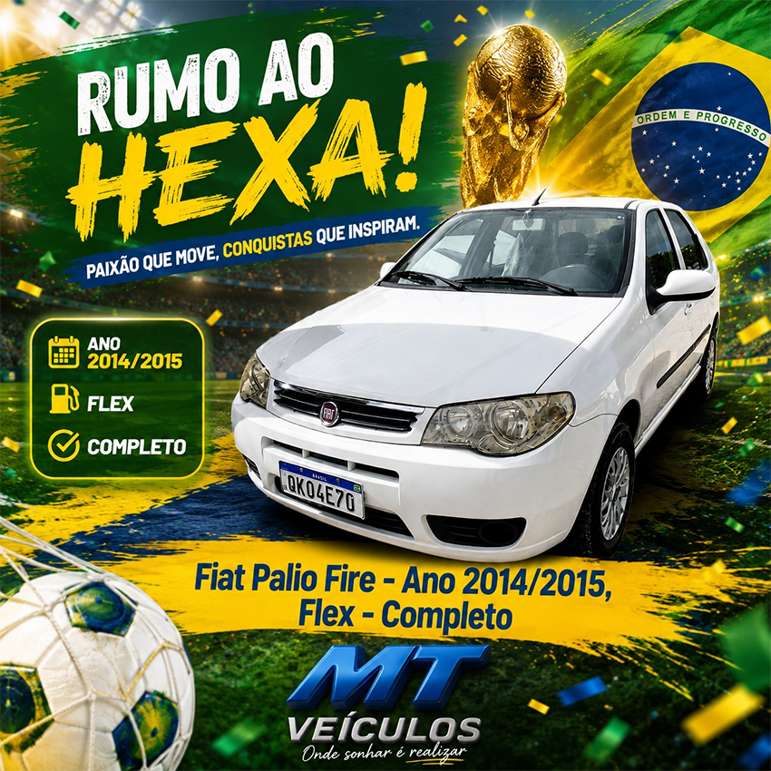 Fiat Palio Fire 2015 - Completo - Mt Veículos
