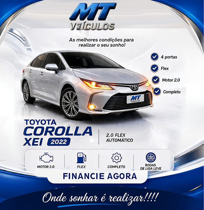 Corolla XEI - 2022 - MT Veículos