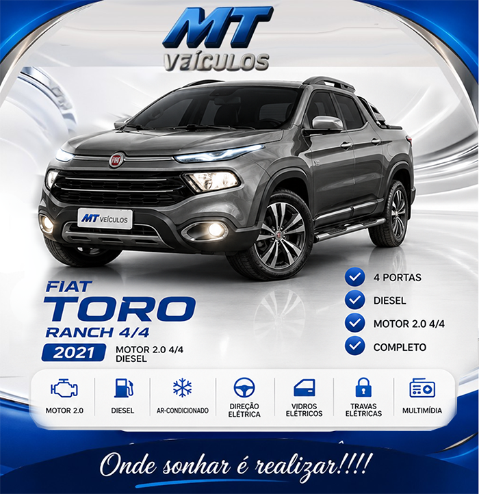 FIAT TORO RANCH - MT VEÍCULOS - ITABAIANA - SERGIPE